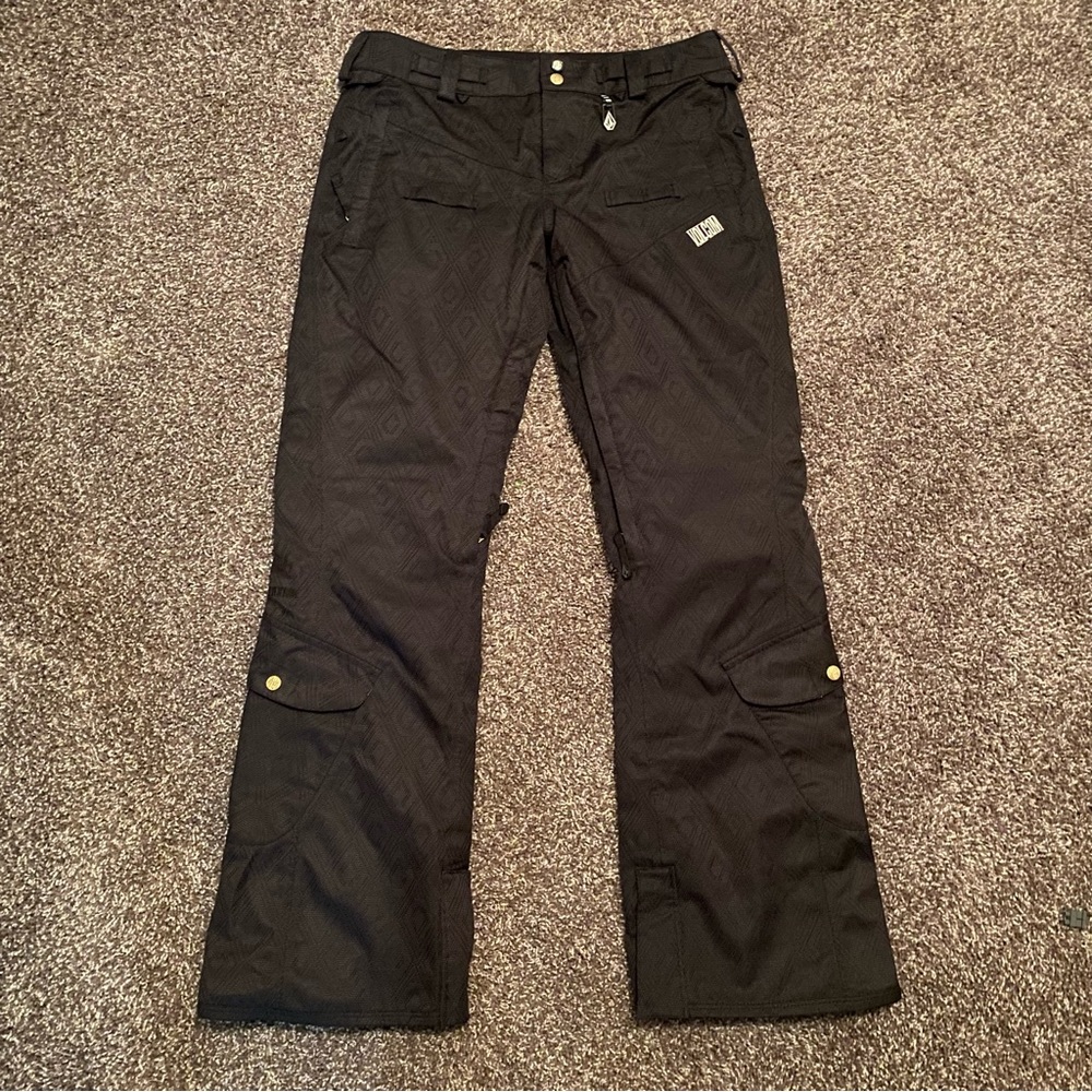 Volcom 15,000MM Waterproof Black Snowboard Ski Winter Pants - Size Medium